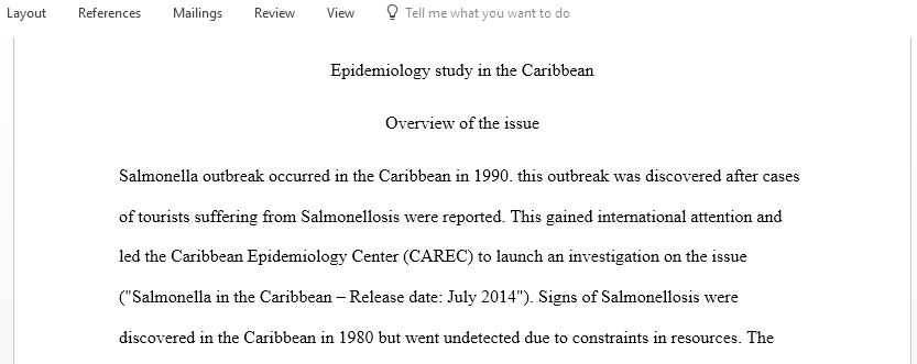 Video Assignment on CDC Epidemiology Web Exercise