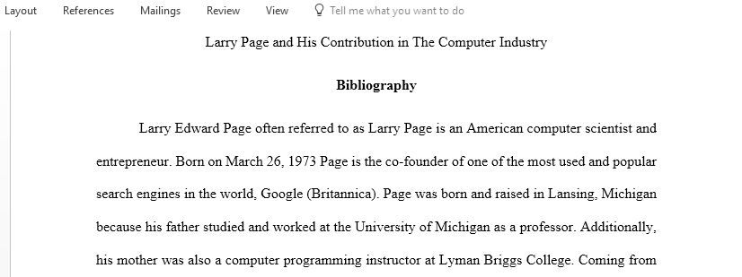 Write a short paper about an influential person in the history of computer science or information technology