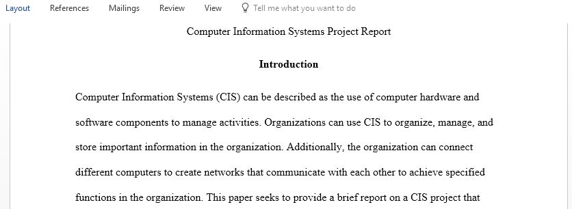 A formal proposal including the analysis and design of your business IT infrastructure