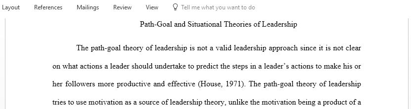 Describe two strengths and two limitations of Path-Goal Theory as applied in the field of public health