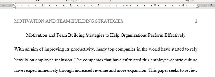 Discuss Chapters 9 And 11 Focus on Motivation and Team Building as Strategies to Help Organizations Perform Effectively and Efficiently based on Cisco 