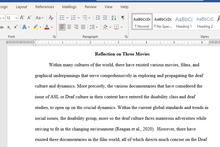 Essay Based on Movies