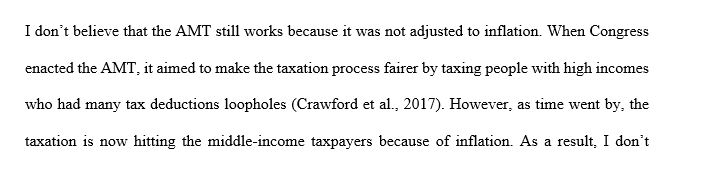 The AMT Was Initially Enacted to Prevent High-Income Taxpayers from Taking Advantage of Tax Shelters to Legally Avoid Paying Any Income Taxes