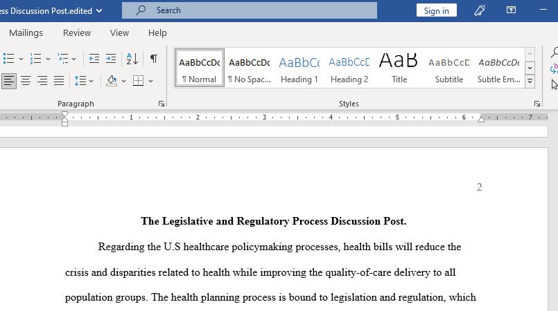 Read Chapter 6 and Pages 223-231 in Health Policymaking in the United States