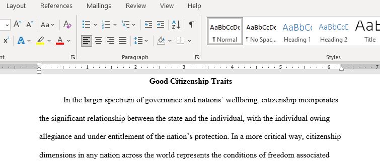 What Does It Mean to Have Good Citizenship