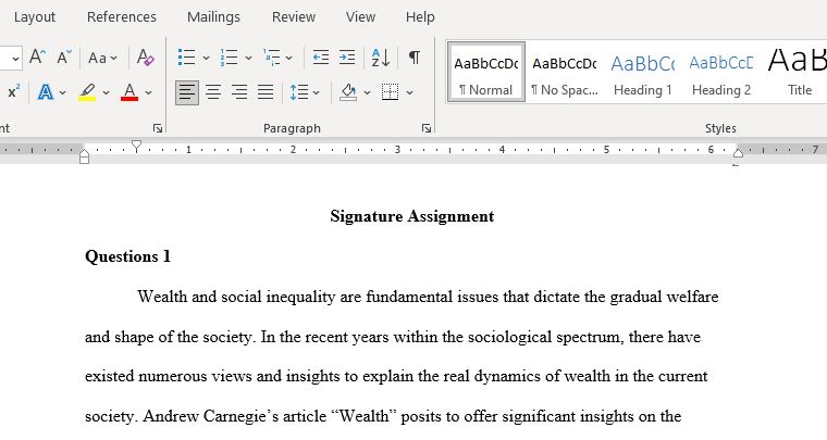  Compare And Contrast Andrew Carnegie's Views About Wealth and Inequality with the Life of The Average Coal Miner