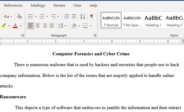 Computer Forensics and Cybercrime