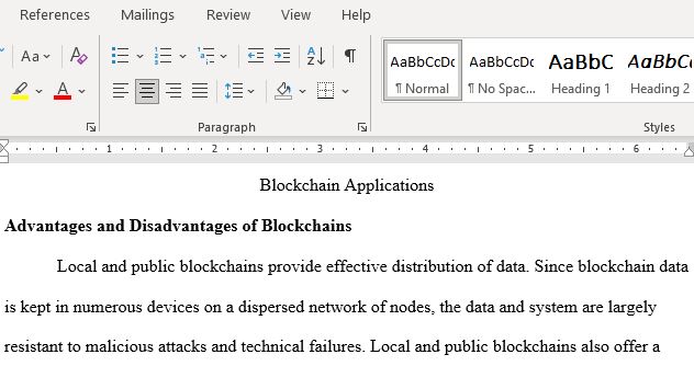  Contract The Advantages and Disadvantages of Using Local and Public Blockchains to Test Applications