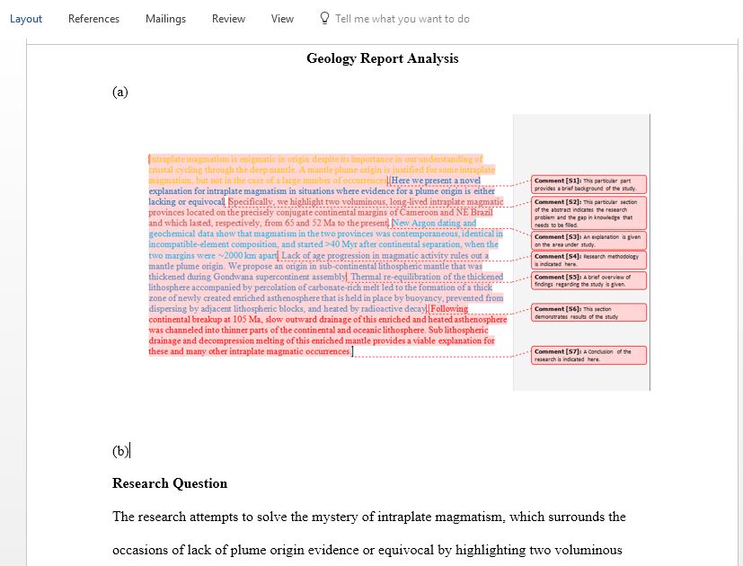 Critically analyse certain aspects of Guimaraes et al 2020 related to mantle plume theory