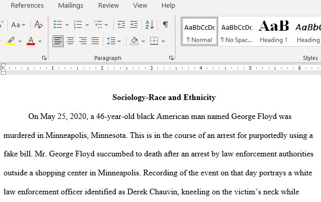 Current Events Sociology-Race and Ethnicity