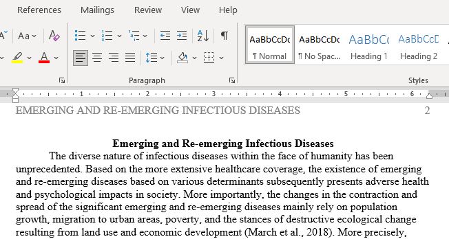 Describe The Determinants of Emerging and Reemerging Infectious Diseases