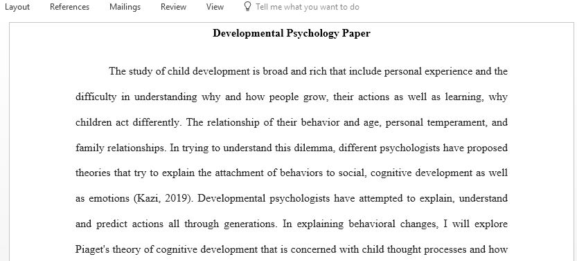 How does behavior differ in children as they grow