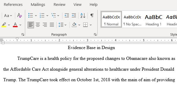 Identify A Recently Proposed Health Policy And Share Your Analysis Of The Evidence In Support Of This Policy