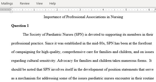 Importance of Professional Associations in Nursing