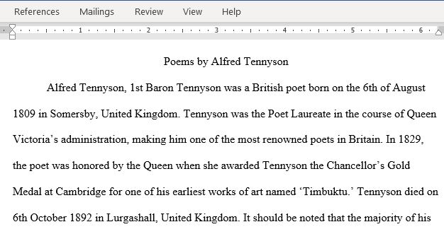 Poems by Alfred Tennyson