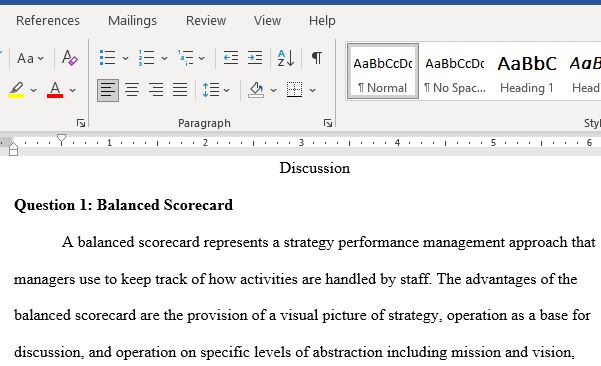 Regarding The Balanced Scorecard What Do You Consider Its Biggest Strength for Strategic Planning