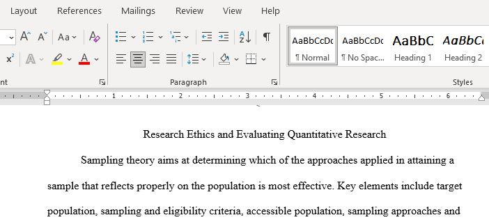 Research Ethics and Evaluating Quantitative Research DQ3-2