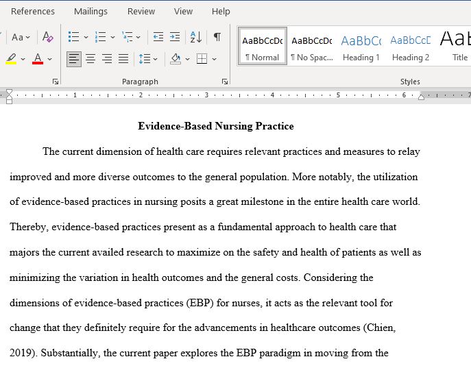 The Role of Evidence-Based Practice and Research in Nursing Practice