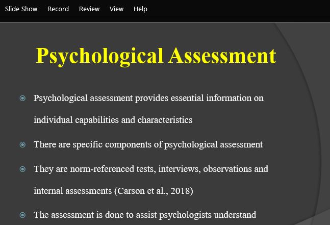 Basic Statistics Used in Psychological Assessment