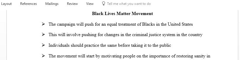 Black Lives Matter Movement