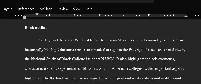 Book Review College In Black And White