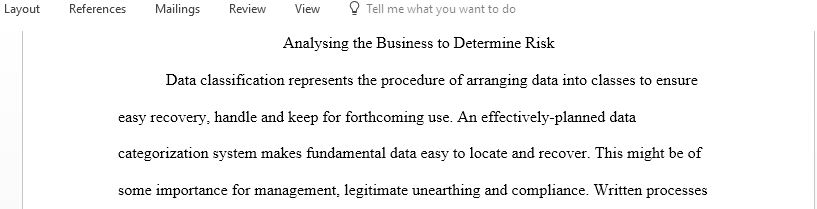 Describe the importance of a data and information classification scheme