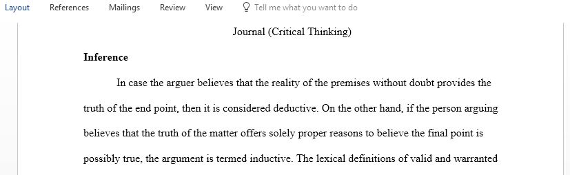 Discuss how the lexical definitions and connotations of valid and warranted can help us understand the differing purposes of deductive and inductive arguments