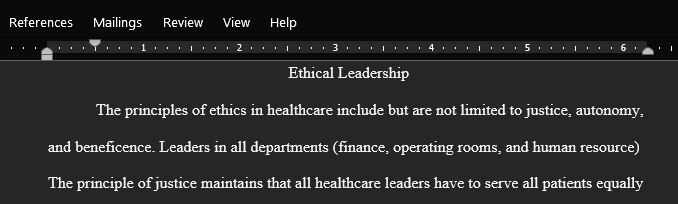 Ethical Leadership