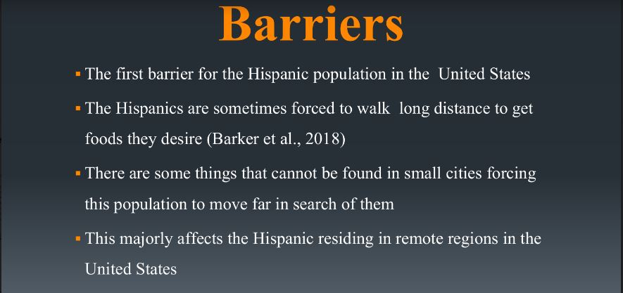 Identify three barriers that may prevent the provision of optimally healthy meals for the select population