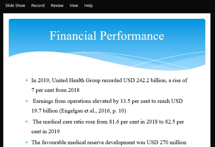 Internal and External Analysis of United Healthcare Group Presentation