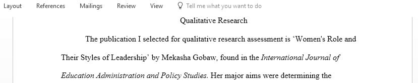 Locate a peer-reviewed journal article that presents quantitative research results that you will use as a source in your one-page literature review