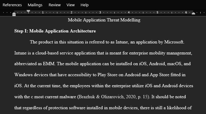 Mobile Application Threat Modeling