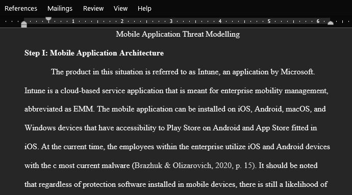Mobile Application Threat Modeling