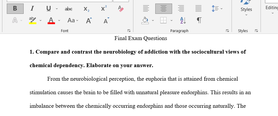 Neurobiology of addiction