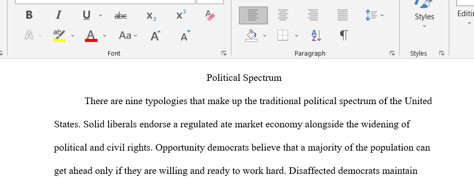 Political spectrum