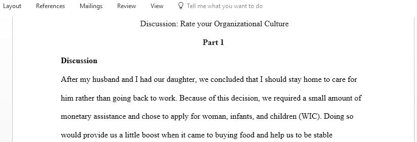 Rate your Organizational Culture