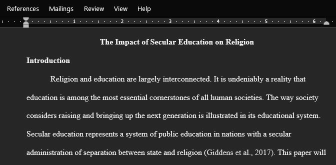 Religion and Education