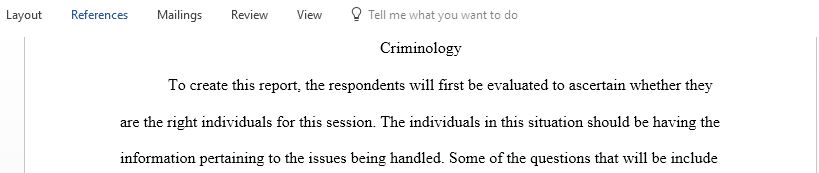 Select one of the criminal justice reports you reviewed in the Week 2 assignment and Create a Criminal Justice Report Job-Aid