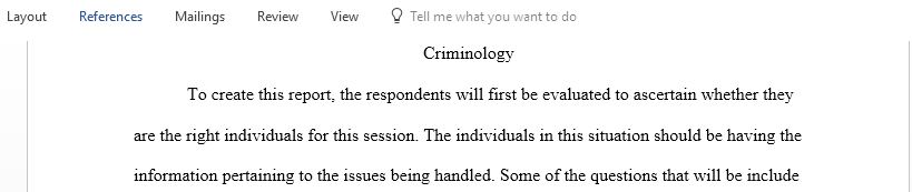 Select one of the criminal justice reports you reviewed in the Week 2 assignment and Create a Criminal Justice Report Job-Aid