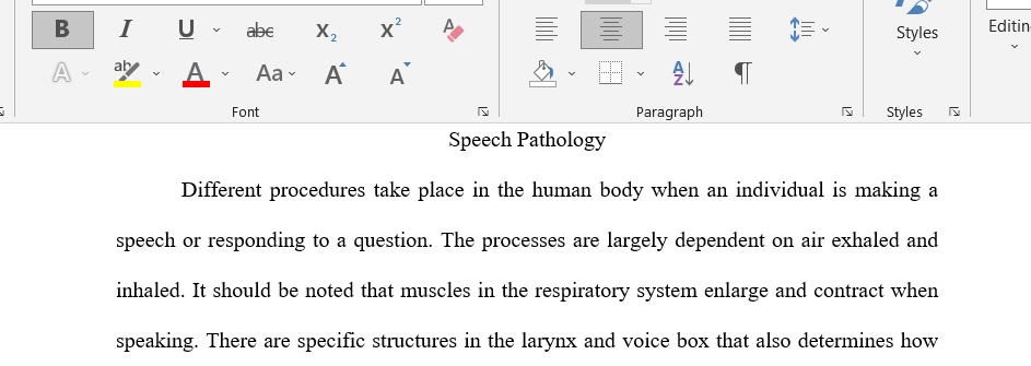 Speech Pathology