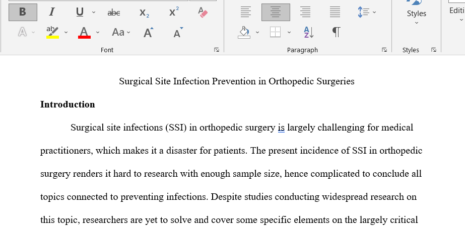 Surgical Site Infection