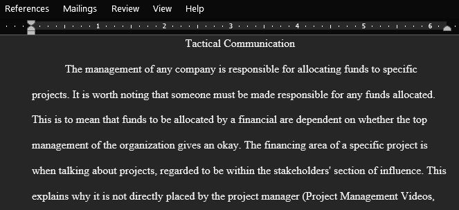 The Approval of Management Is Essential to The Funding Effort Why Is This So