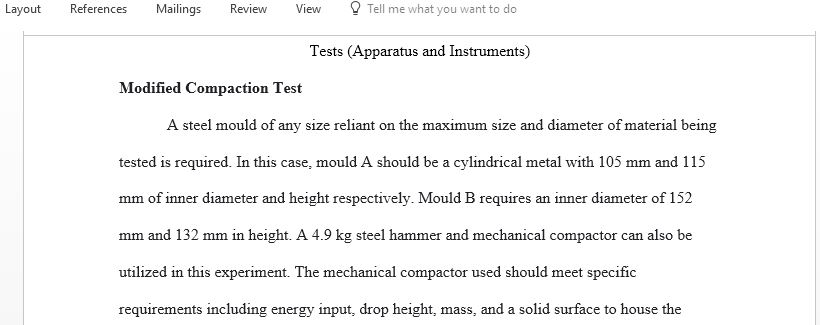 Write the apparatus and instrument used for modified compaction test California bearing test repeated load triaxial test and uniaxial compression test