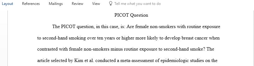 Are female non-smokers with routine exposure to second-hand smoking over ten years or higher more likely to develop breast cancer