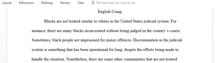 Black are not treated equally in the US Judicial System