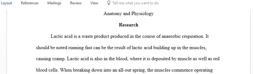 Lactic acid and the story of Oxygen