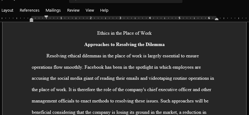 Evaluate Different Approaches to Ethical Decision-Making