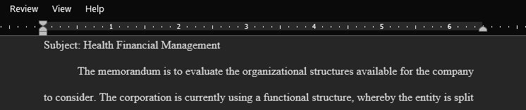 Explore the various organization structures that would be appropriate for a healthcare organization