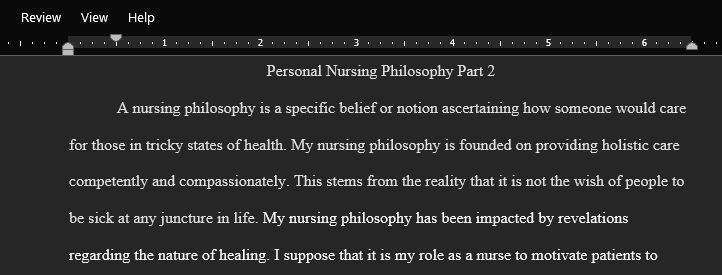 How has your personal nursing philosophy unfolded as an art and a science