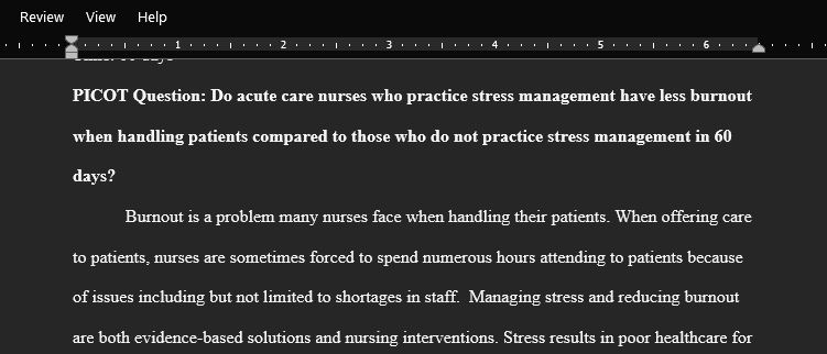 Identify a clinical problem and how it can result in a positive patient outcome